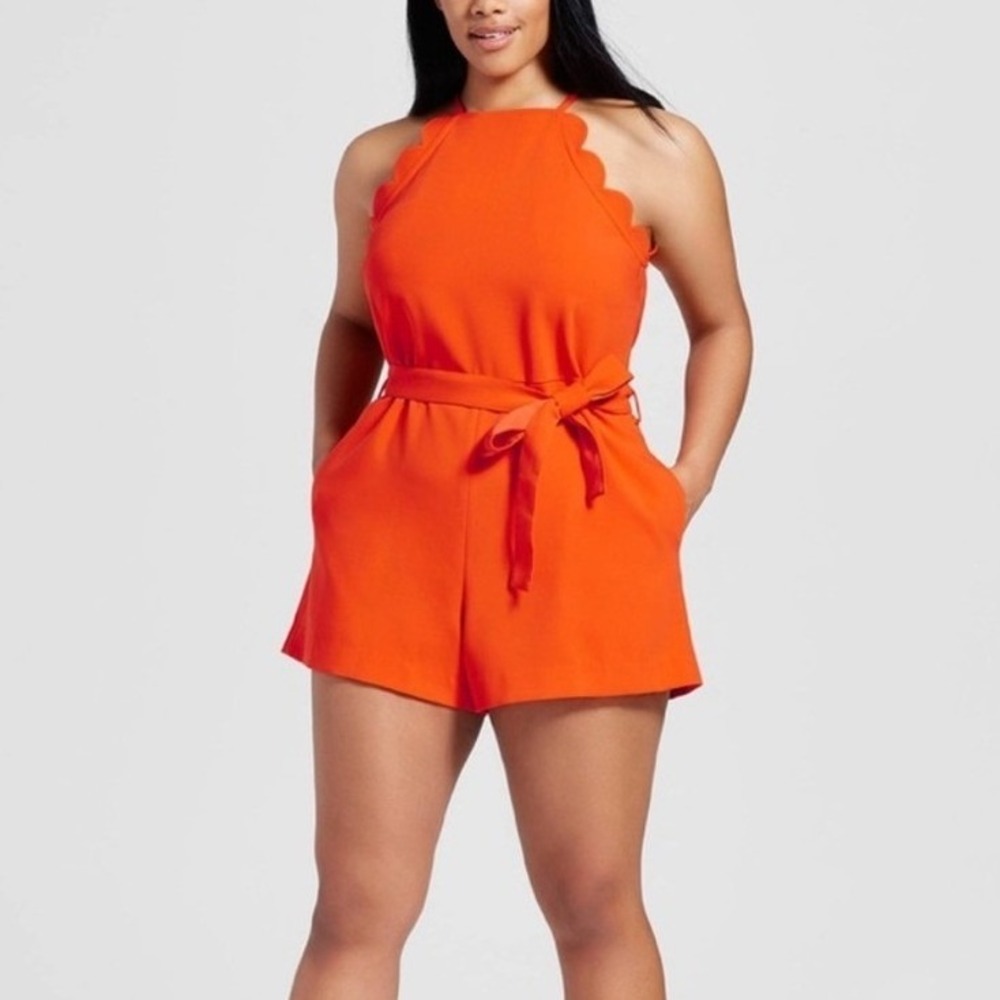 Victoria Beckham for Target‎ Scalloped Trim Romper. Size XL